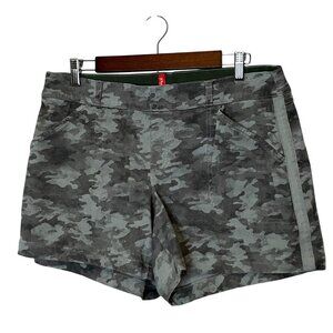 Spanx Womens Camo Print High-Rise Shorts XL
